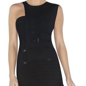 Herve Leger Annetta Pleated Bandage Dress NWT XS